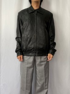 画像2: 90's〜 MARC NEW YORK ライナー付き ステッチデザイン レザージャケット M (2)