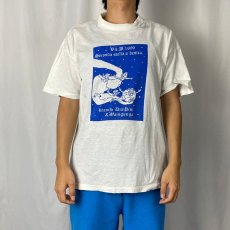 画像2: 90's Peter Pan "seconda stella a destra" キャラクタープリントTシャツ L (2)