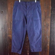 画像2: 70's US.NAVY TROUSERS DARK BLUE ユーティリティーベイカーパンツ "KASTER,R.A." 刺繍入り (2)