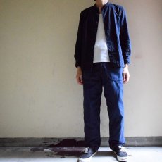 画像3: 70's US.NAVY TROUSERS DARK BLUE ユーティリティーベイカーパンツ "KASTER,R.A." 刺繍入り (3)