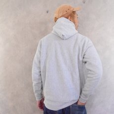 画像5: 70's Champion REVERSE WEAVE 単色タグ 染み込みプリント スウェットフーディ L (5)