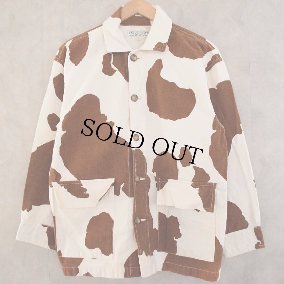 画像1: UTILITY canvas USA製 Cow Print Jacket XS (1)