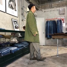 画像4: VINTAGE British Army グリーンデニムコート (4)