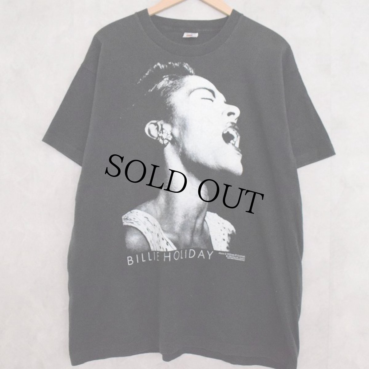 画像1: 90's BILLIE HOLIDAY USA製 Jazz Singer T-shirt XL (1)