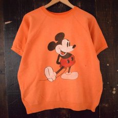 画像1: 60's〜70's Walt Disney World "MICKEY MOUSE" 半袖スウェット XL (1)