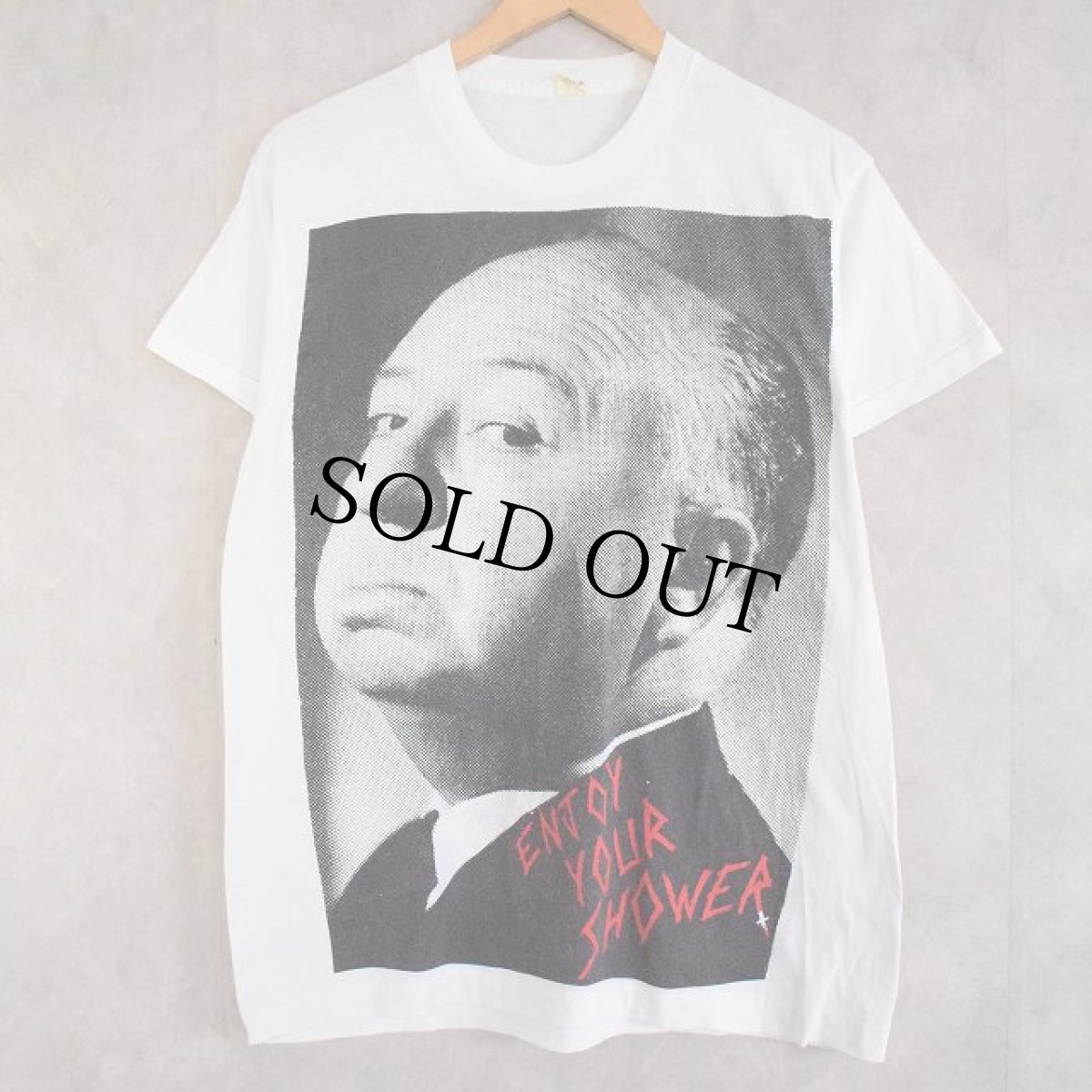 画像1: 70's〜80's Alfred Hitchcock  "Everett Collection" 映画監督 T-shirt XL (1)