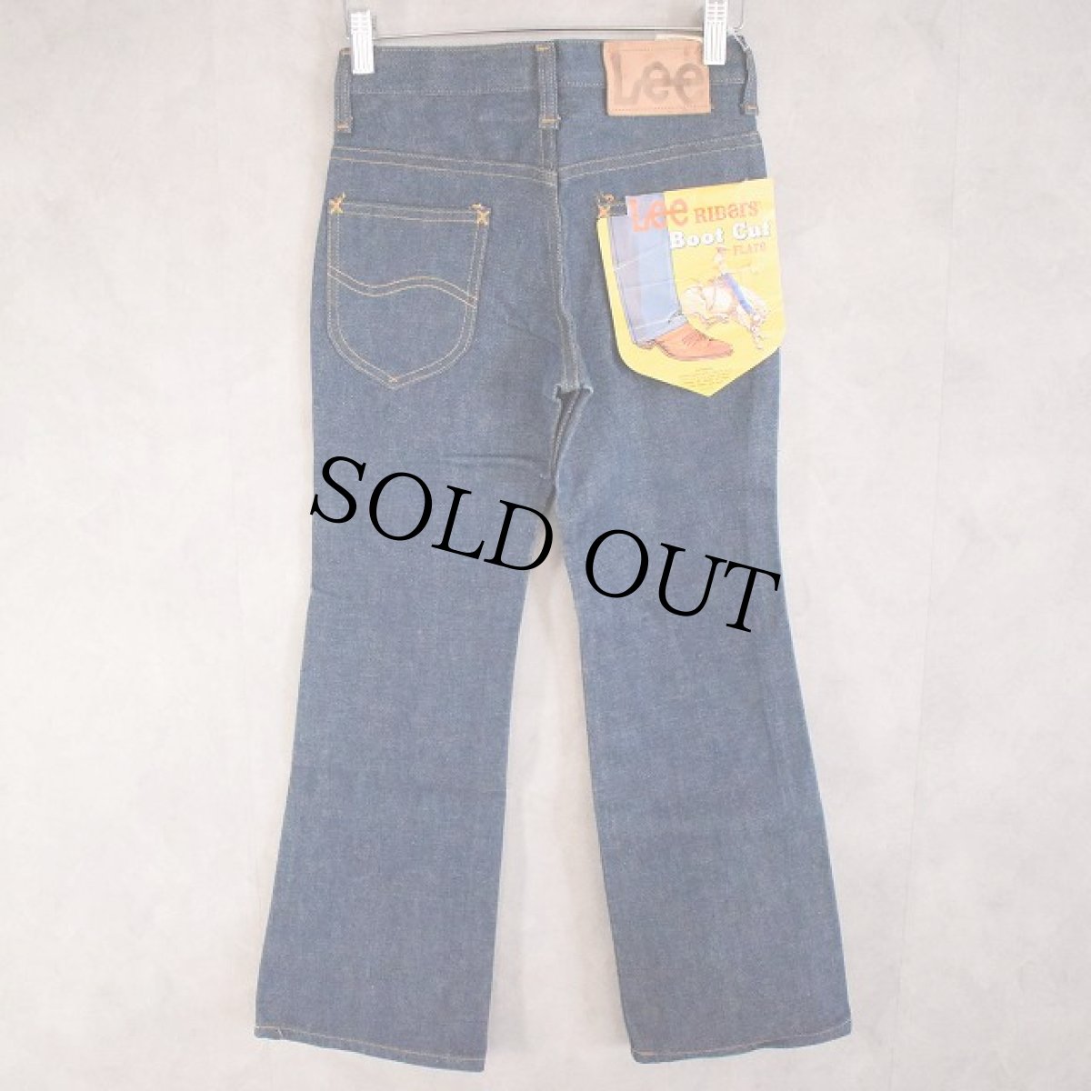 画像1: 70's Lee "Boot Cut" デニムパンツ フラッシャー付き KIDS SIZE-DEADSTOCK (1)