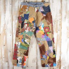 画像1: Bizzrad Levi's "Patchworked Japanese denims" パッチワークデニムパンツ W35 (1)