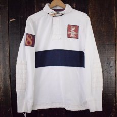 画像1: POLO Ralph Lauren ワッペン付き ラガーシャツ L (1)