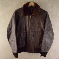 画像1: VINTAGE Willis&Geiger U.S.NAVY G-1 Type フライトジャケット SIZE 40 (1)