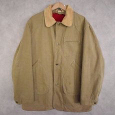 画像1: 80's L.L.Bean USA製 ヘリンボーンツイル ハンティングジャケット L (1)