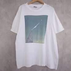 画像1: 90's Richard Stain "Man Reaching For A Star" USA製 アートTシャツ XL (1)