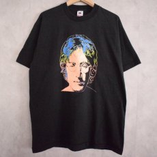 画像1: 90's John Lennon USA製 ミュージシャンプリントTシャツ XL (1)