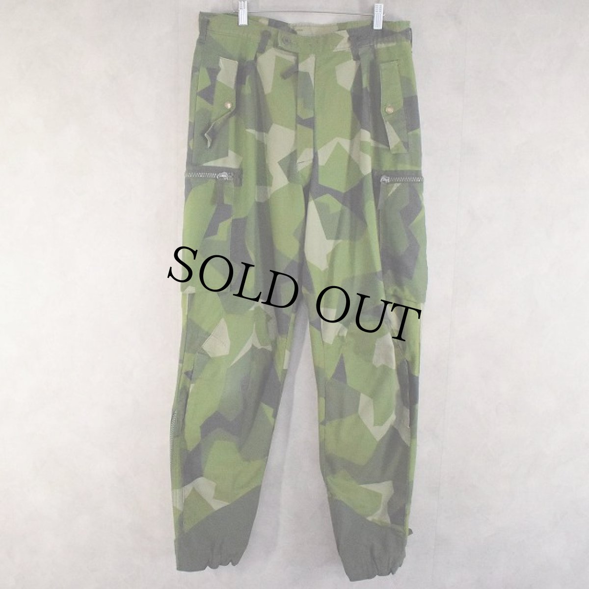 画像1: 90's Swedish Military M-90 Splinter Camo Pants W35 (1)