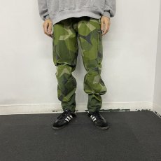 画像3: 90's Swedish Military M-90 Splinter Camo Pants W35 (3)