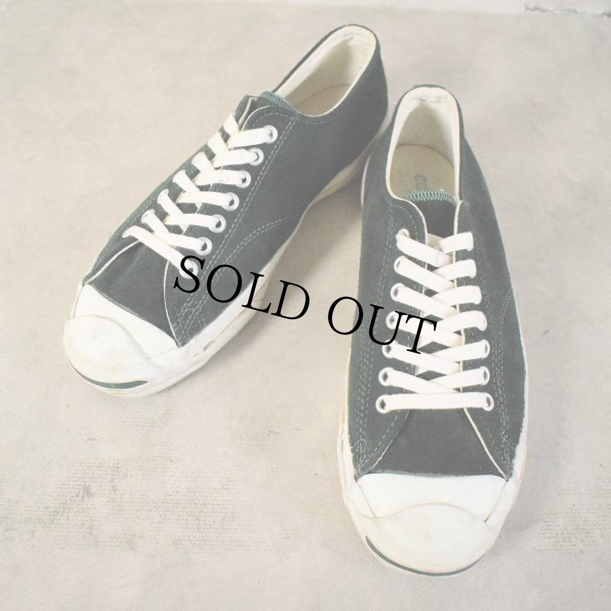 画像1: 90's CONVERSE USA製 JACK PURCELL "Green Suede" 8 1/2 (1)