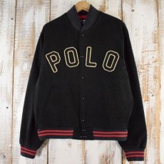 画像2: 90's POLO SPORT Ralph Lauren タイガーパッチ コットンバーシティジャケット M (2)