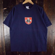 画像1: 90's POWELL USA製 "BONES" 覗き見スカル プリントTシャツ L (1)