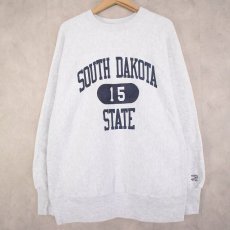 画像1: 90's The Cotton Exchange USA製 "SOUTH DAKOTA STATE" カレッジプリントスウェット XL (1)