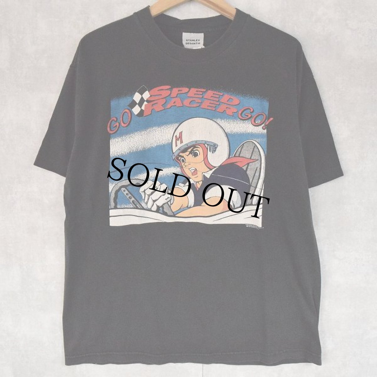 画像1: 90's USA製 SPEED RACER アニメキャラ プリントTシャツ XL (1)