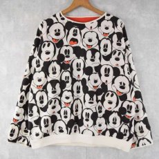 画像1: Disney "MICKEY MOUSE" 総柄リバーシブルトップス (1)