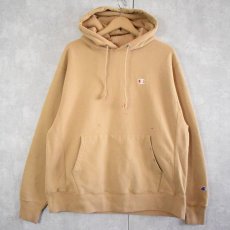 画像1: Champion REVERSE WEAVE 目付きスウェットフーディ L (1)