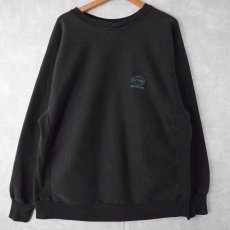 画像1: 90's Hanes USA製 "CUTTERS OUTDOOR CAFE" ロゴ刺繍スウェット XL (1)