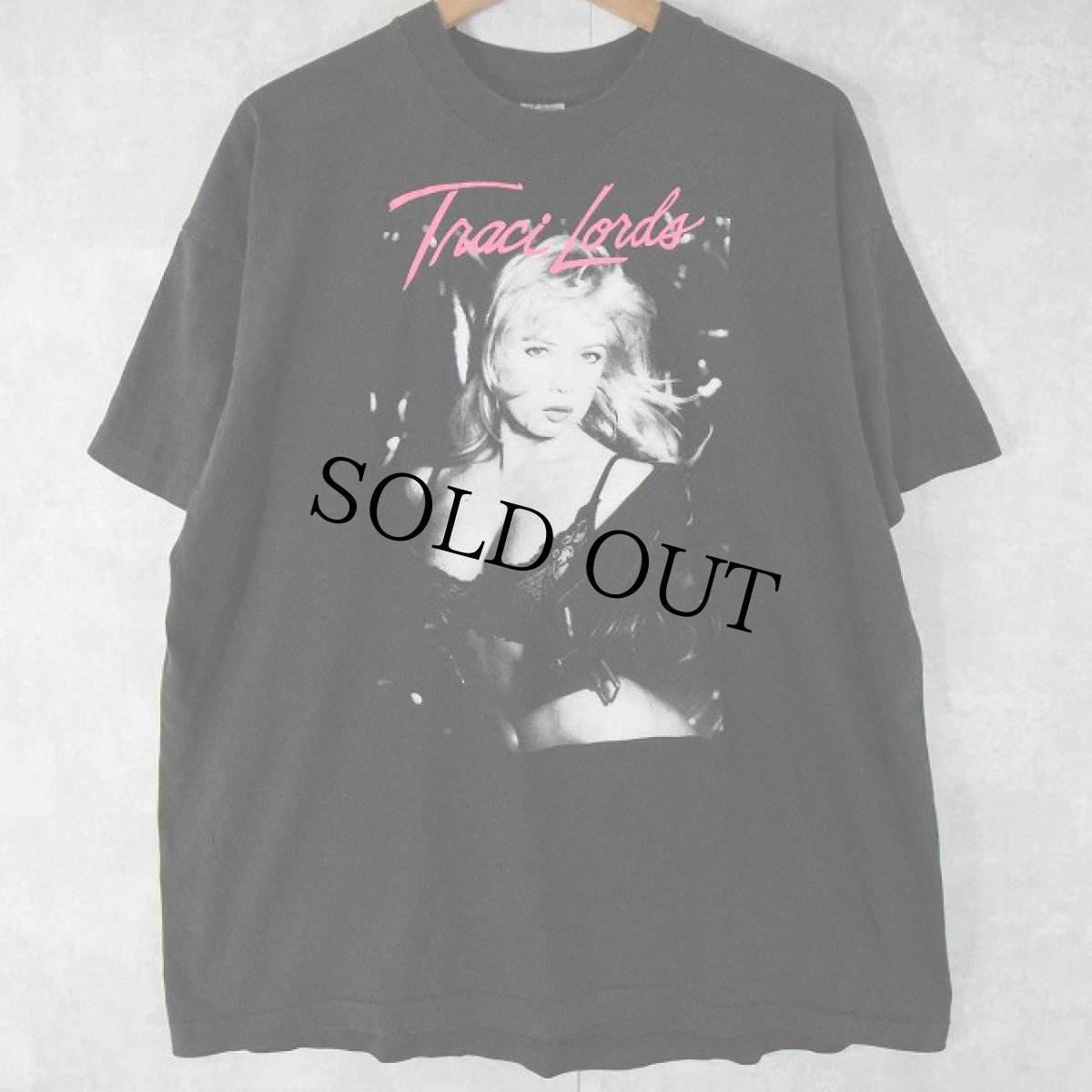 画像1: 90's Traci Lords USA製 フォトプリントTシャツ XL (1)