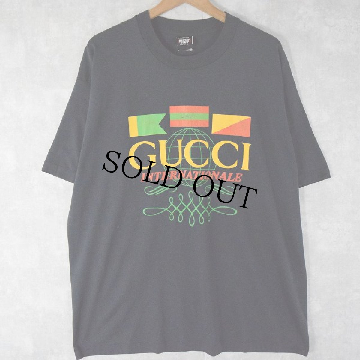 画像1: 90's ブート GUCCI INTERNATIONALE USA製 Tシャツ XXL (1)