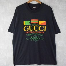 画像1: 90's ブート GUCCI INTERNATIONALE USA製 Tシャツ XXL (1)