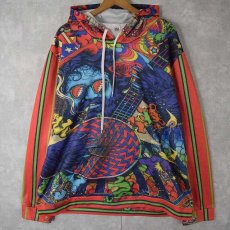 画像1: GRATEFUL DEAD 総柄バンドフーディ 4XL (1)