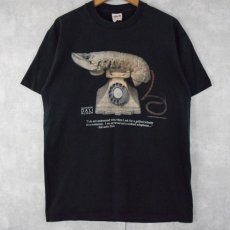 画像1: 90's  Salvador Dali "Lobster Telephone " アートTシャツ L (1)