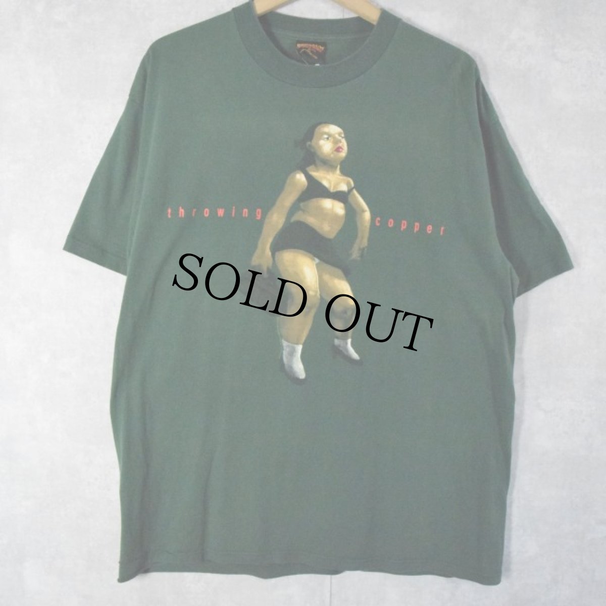 画像1: 90's Throwing Copper USA製 オルタナティブロックバンドツアーTシャツ XL (1)