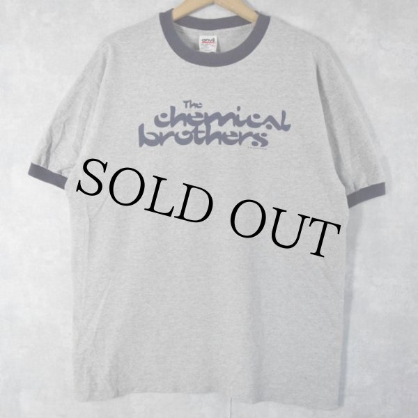 90's The Chemical Brothers USA製 音楽ユニットリンガーTシャツ XL