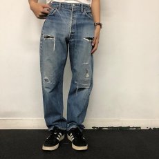 画像3: 60〜70's LEVI'S 501 BIGE デニムパンツ W32 (3)