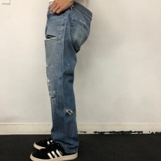 画像4: 60〜70's LEVI'S 501 BIGE デニムパンツ W32 (4)