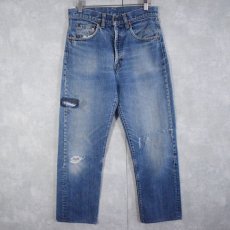 画像1: 70's Levi's 505 66single デニムパンツ W28 (1)