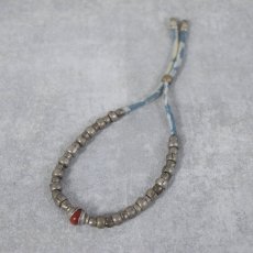 画像1: RORAN Glass Beads×Silver×Indigo ropeブレスレット (1)