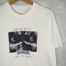 画像1: 90's BIG IMAGEWEAR "AUTHENTIC FOR THE NAKED" フォトプリントTシャツ  (1)