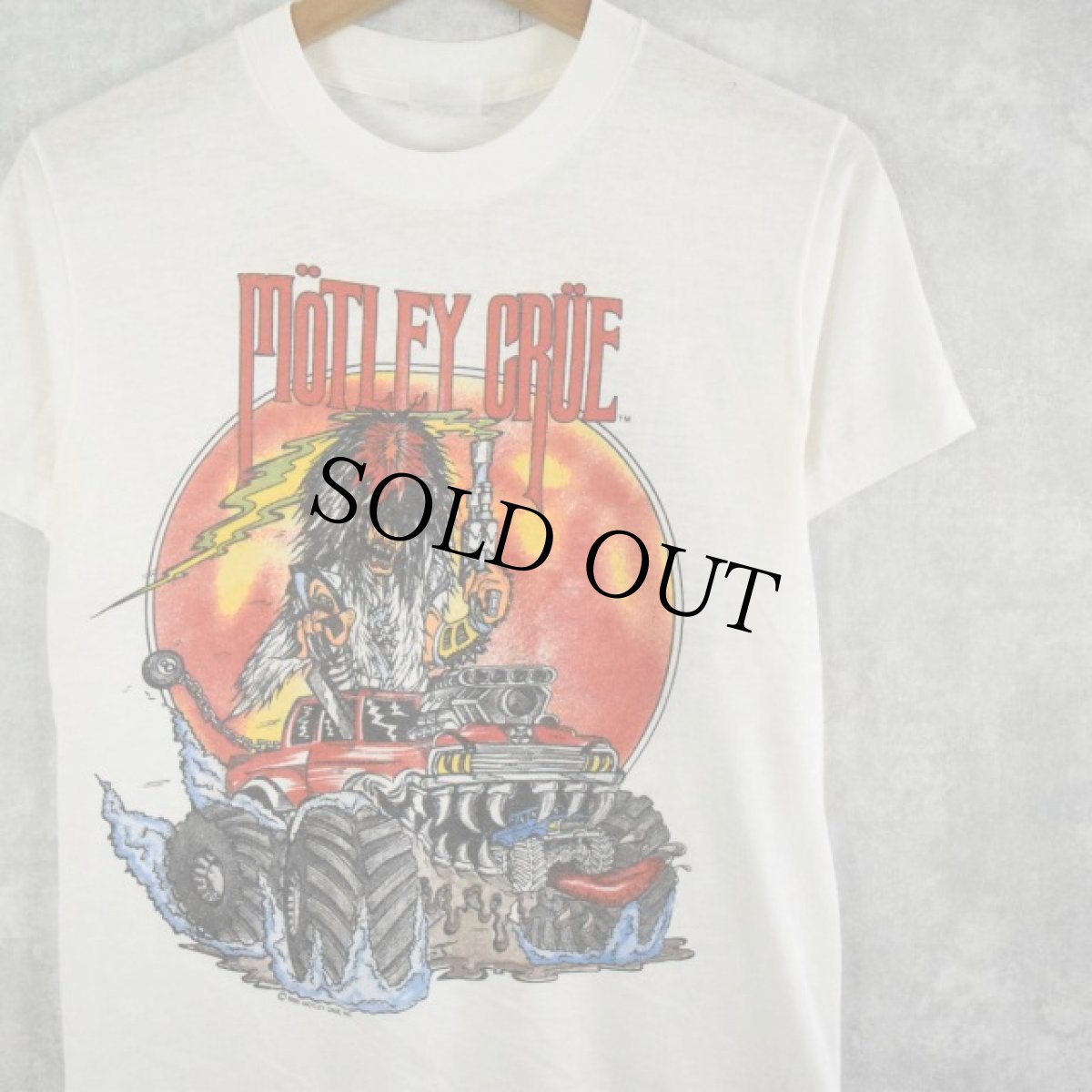 画像1: 80's Mötley Crüe "WRECKING CRUE" USA製 ヘヴィメタルバンドTシャツ M (1)