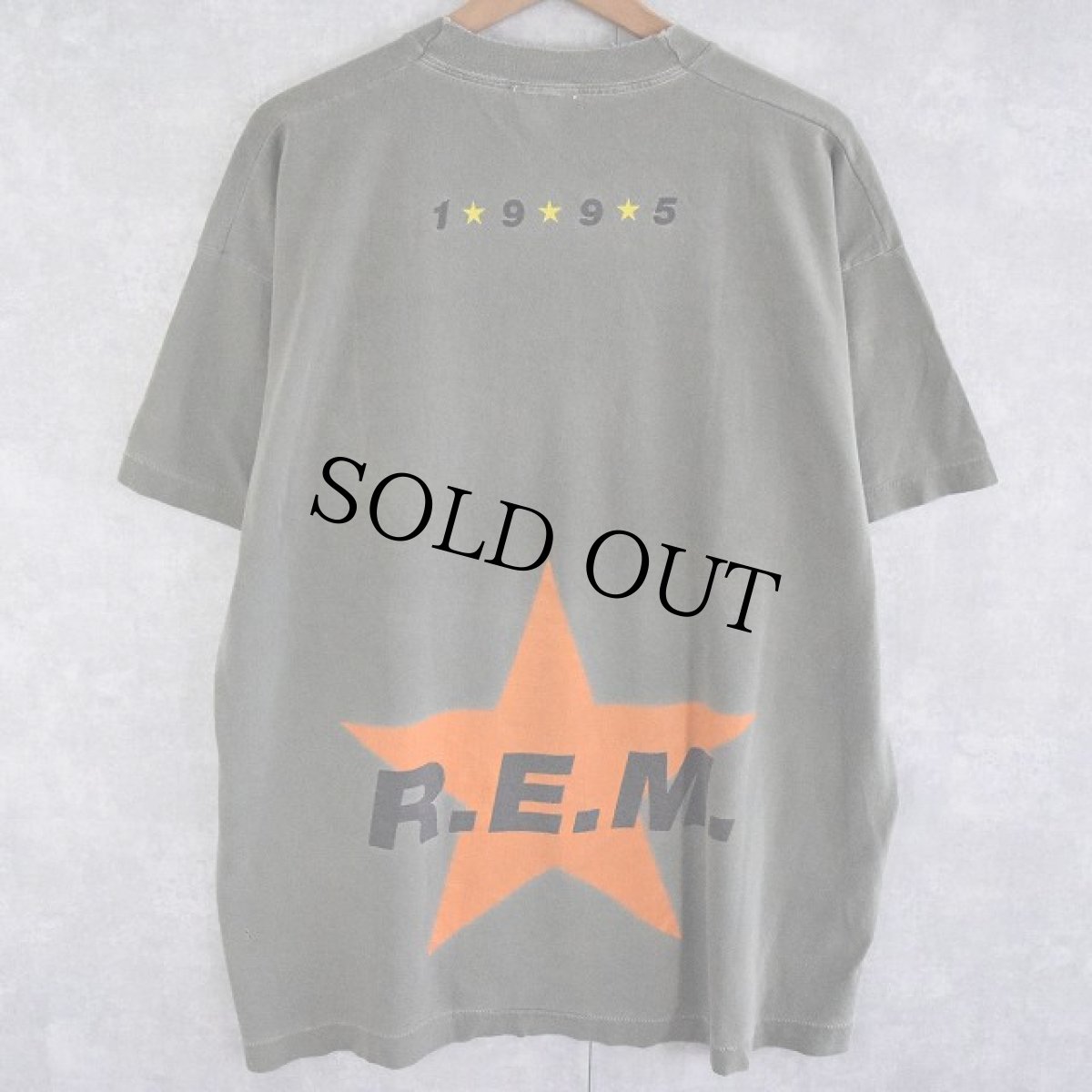 画像1: 1995 R.E.M. オルタナティブロックバンドTシャツ  (1)