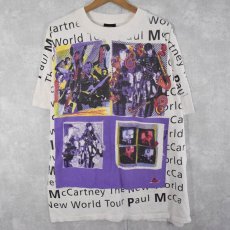 画像1: 90's Paul McCartney USA製 大判プリントツアーTシャツ XL (1)