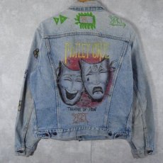 画像1: 80's Levi's 70506-0214 USA製 Motley Crue "Theatre of Pain” ハンドペイント デニムジャケット (1)