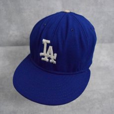 画像1: 90's MLB "Los Angeles Dodgers" USA製 スナップバック ベースボールキャップ LARGE (1)
