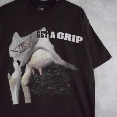 画像1: 90's AEROSMITH USA製 "Get a Grip"ハードロックバンドツアーTシャツ XL (1)