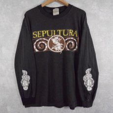 画像1: 90's SEPULTURA  "AGAINST" ヘヴィメタルバンドロンT XL (1)