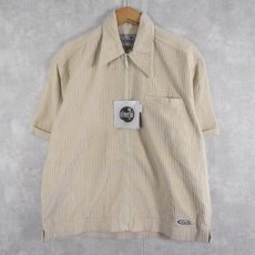 画像1: Levi's SILVER TAB 紙タグ付き コーデュロイ 半袖ZIPシャツ L DEADSTOCK (1)