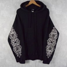 画像1: Chrome Hearts USA製 ロゴプリントスウェットフーディ XL (1)