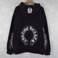 画像2: Chrome Hearts USA製 ロゴプリントスウェットフーディ XL (2)