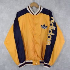 画像1: 80's adidas ロゴ刺繍入り 中綿スタジャン  (1)